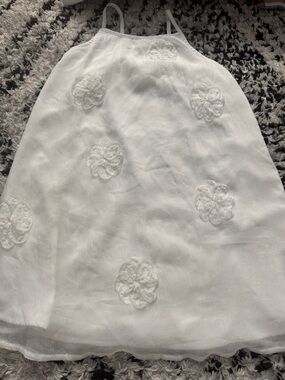 abercrombie kids White Floral Appliqué Sundress